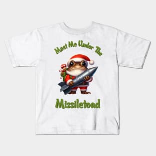 Meet Me Under The Missile Toad Illustration Kids T-Shirt